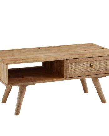 Sofabord   Massivt Mangotræ  90x40x45 Cm  Naturfarvet