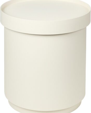 Sofabord Med Opbevaring Broste Copenhagen Ninna Hvid Jern ø35   H40   Cm