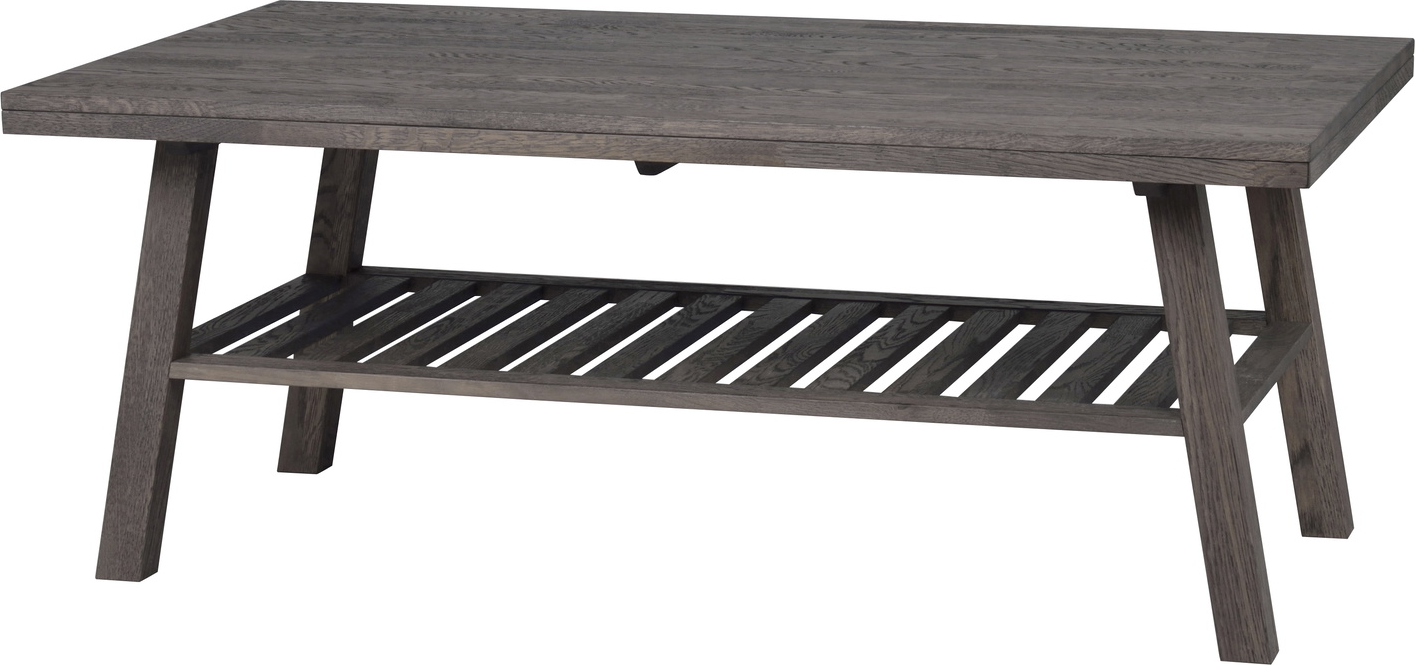 Sofabord Rowico Brooklyn Lakeret Massiv Egetræ Mørkebrun 130 75 Cm Fsc-certificeret