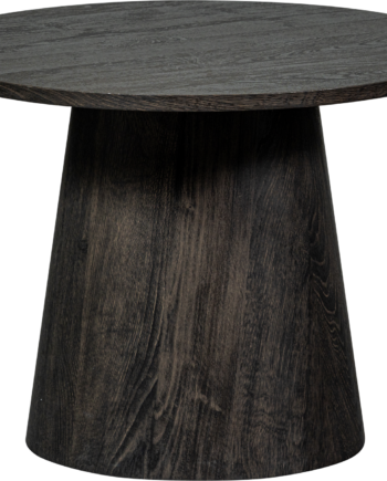 Sofabord Woood Collection Vito ø80 Cm Mørkebrun Træ Rundt Stuebord
