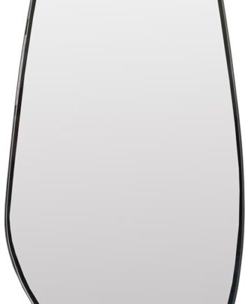 Spejl Studio White Dropz Sort Jernramme Organisk Form 135   40   35 Cm Vægspejl