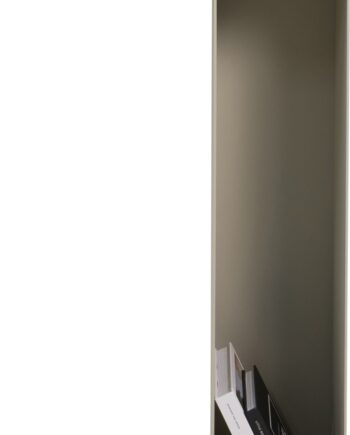 Spinder Design Slide Udendørs Sidebord   Sand Stål Med Hylde H68    B30    D40 Cm