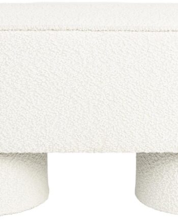 Spisebænk Studio White Marcos Offwhite Polyester Pu-skum Fyrretræ 93ã 35ã 44   Cm