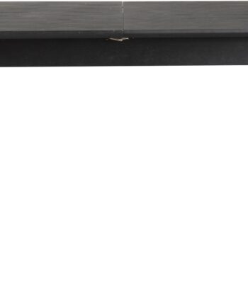Spisebord Rowico Fenwood Udtræksbord Sort Askefiner Guldfarvede Metalfødder 180-260 Cm Skandinavisk Design