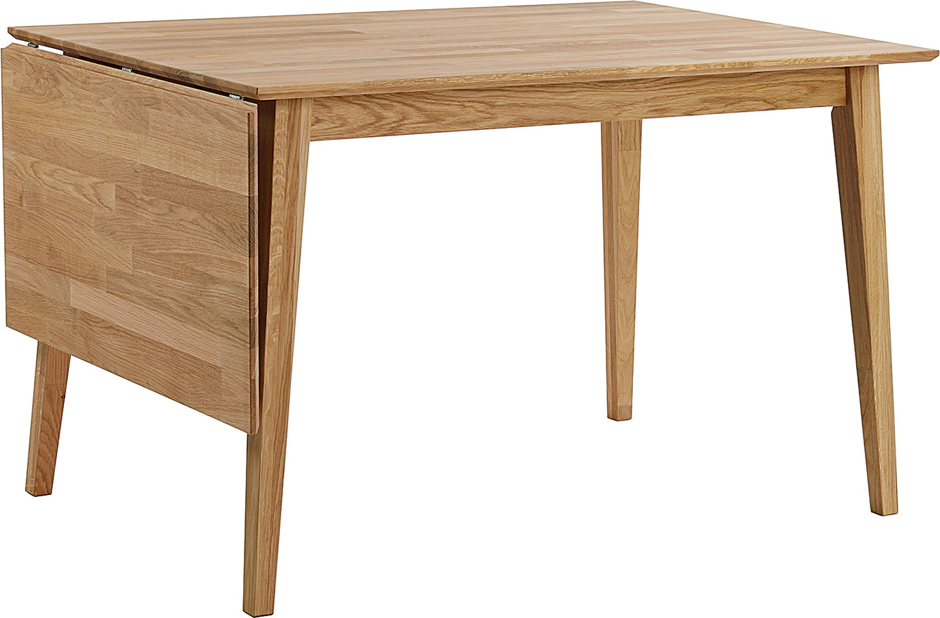 Spisebord Rowico Filippa Olieret Massivt Egetræ 120ã 80 Cm Med Klapplade 165 Cm Fsc-certificeret Nordisk Design