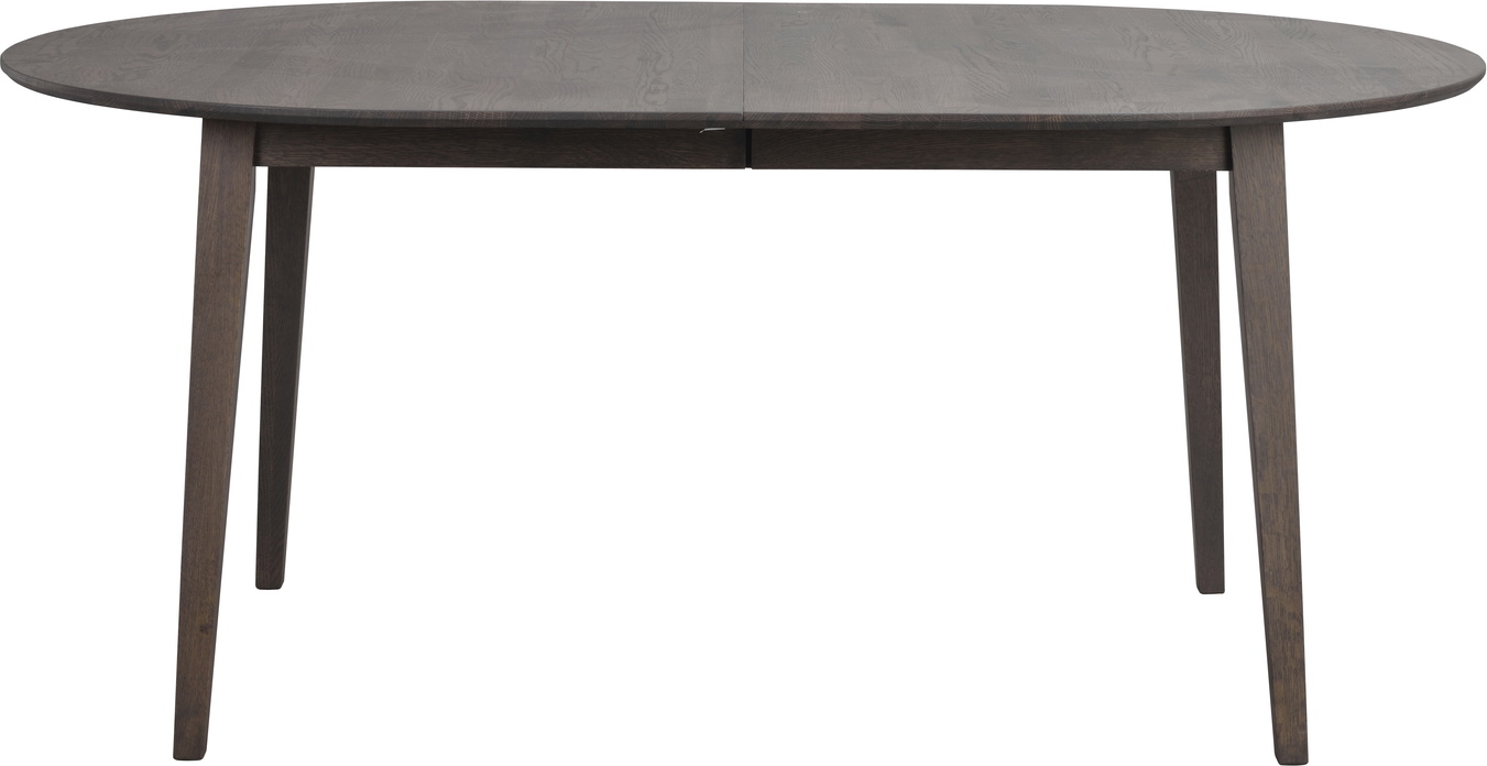 Spisebord Rowico Filippa Ovalt Udtræksbord Massivt Egetræ 170-210ã 105ã 74 Cm Mørkebrun