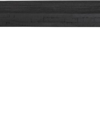 Spisebord Studio White Suri Sortlakeret Teaktræ 180x90 Cm Med Metalben
