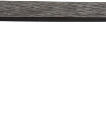 Spisebord Studio White Webster   Bæredygtigt Genanvendt Teak Med Jernben 180x90 Cm Mørk Natur