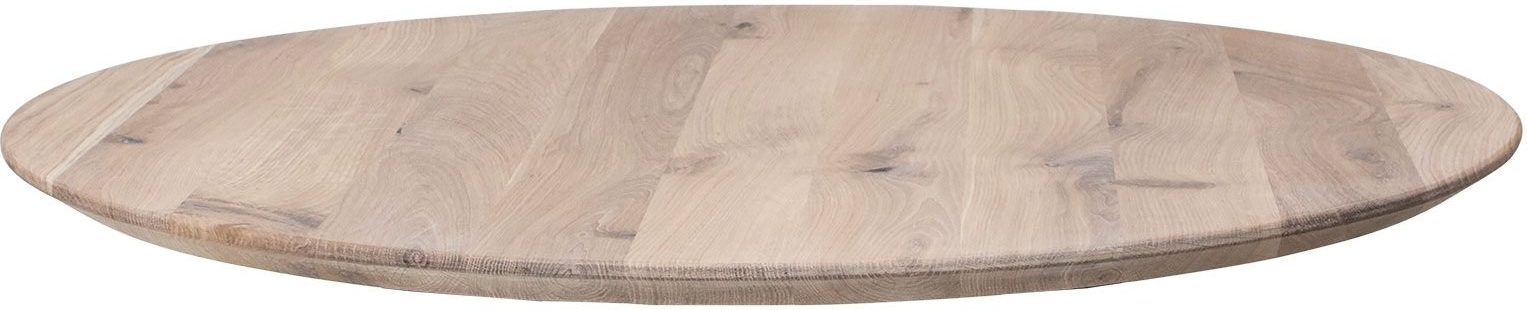 Spisebordplade House Of Sander Boston Rund ø128 Cm Hvid Egetræ