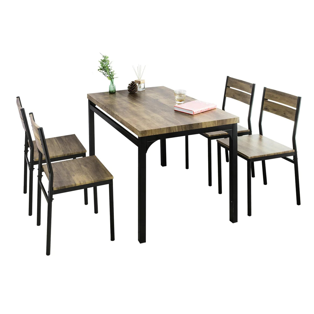 Spisebordssæt  Bord Med   Stole  Industriel Stil