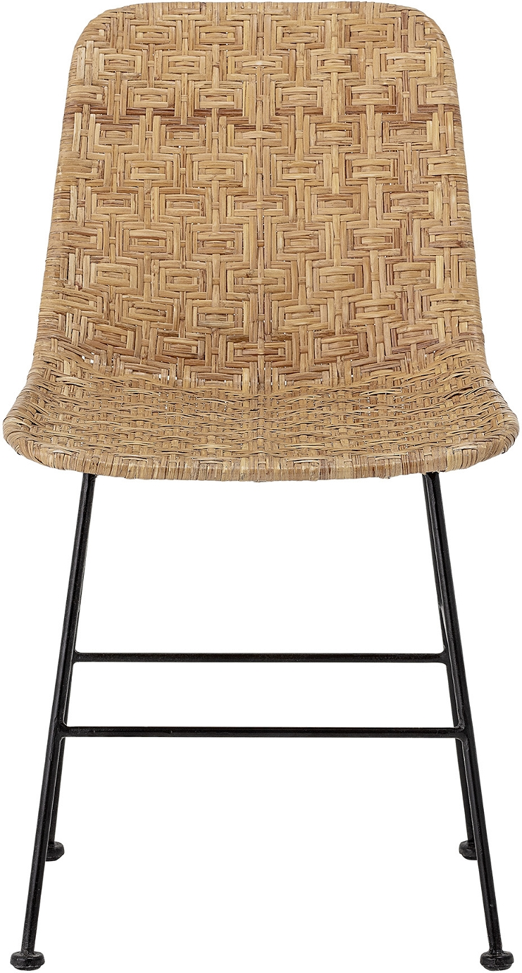 Spisebordsstol Bloomingville Kitty   Rattan Med Jernben Natur H80xb44xl55 Cm