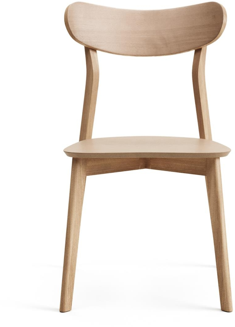 Spisebordsstol Kave Home Safina Natur Massiv Gummitræ Egefiner Nordisk Design