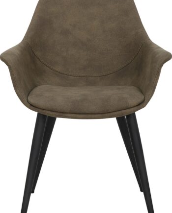 Spisebordsstol Med Armlæn House Of Sander Signe Oliven Polyester Imiteret Ruskind