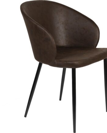 Spisebordsstol Spisestol Studio White Hadid Antracit Polyesterstof Jernstel Ergonomisk Design