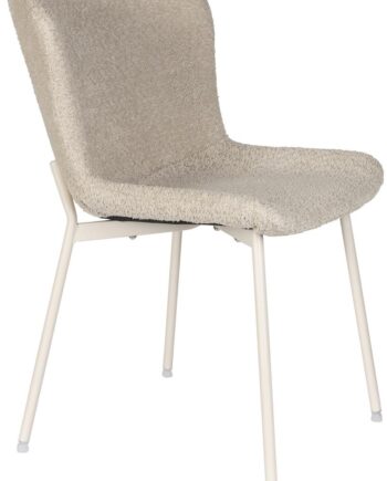 Spisebordsstol Studio White Marion Spisestuestol Stenlysgrå Polstret Jernramme