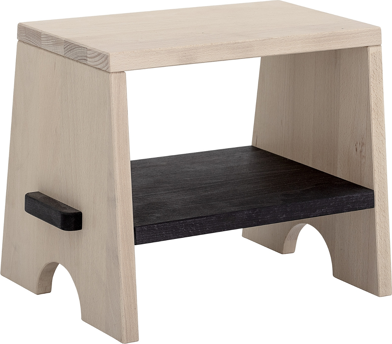 Spisestue Taburet Bloomingville Jela   Bøgetræ Med Hylde Natur Sort 30x28x39 Cm Skammel