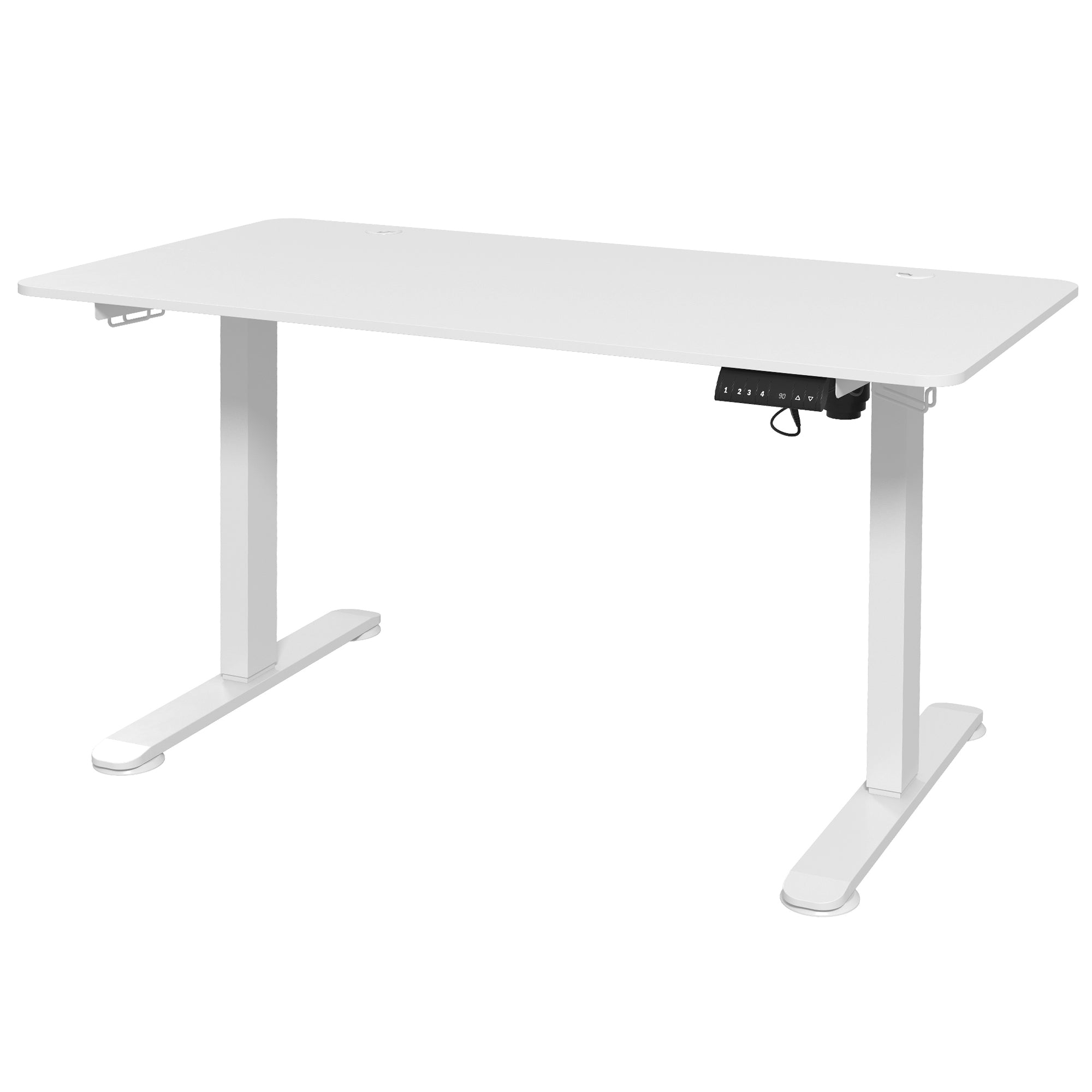 Ståbord  Højdejusterbart Computerbord  140 Cm   70 Cm   116 Cm  Hvid