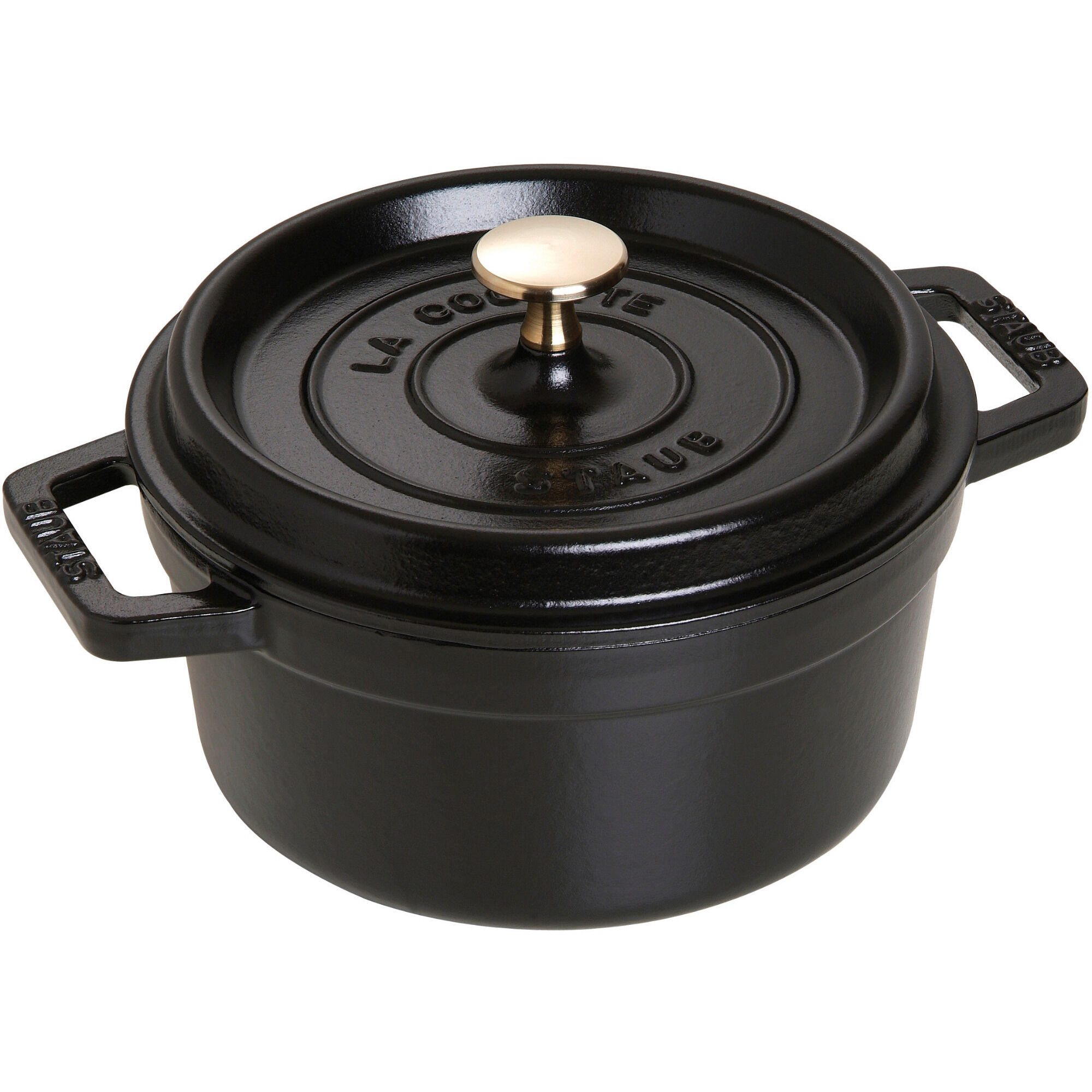 Staub La Cocotte Rund Cocotte 20cm      Liter  Sort