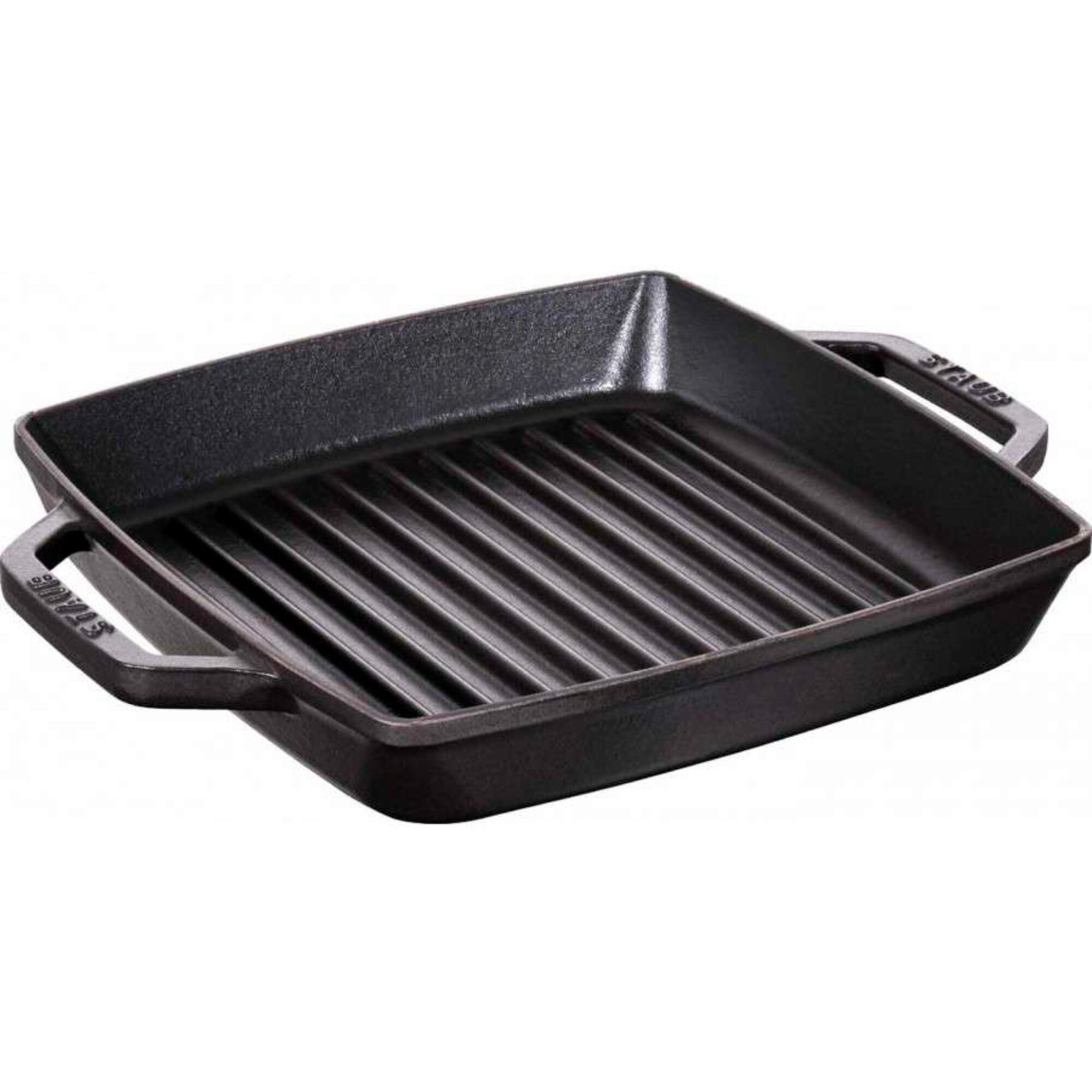 Staub Pure Grill Kvadratisk Grillpande 33 Cm Sort