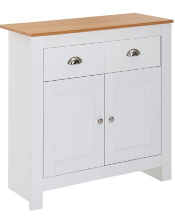 Stilfuld Og Funktionel Skænk   Møbelplade  79x81x34   Cm  Hvid