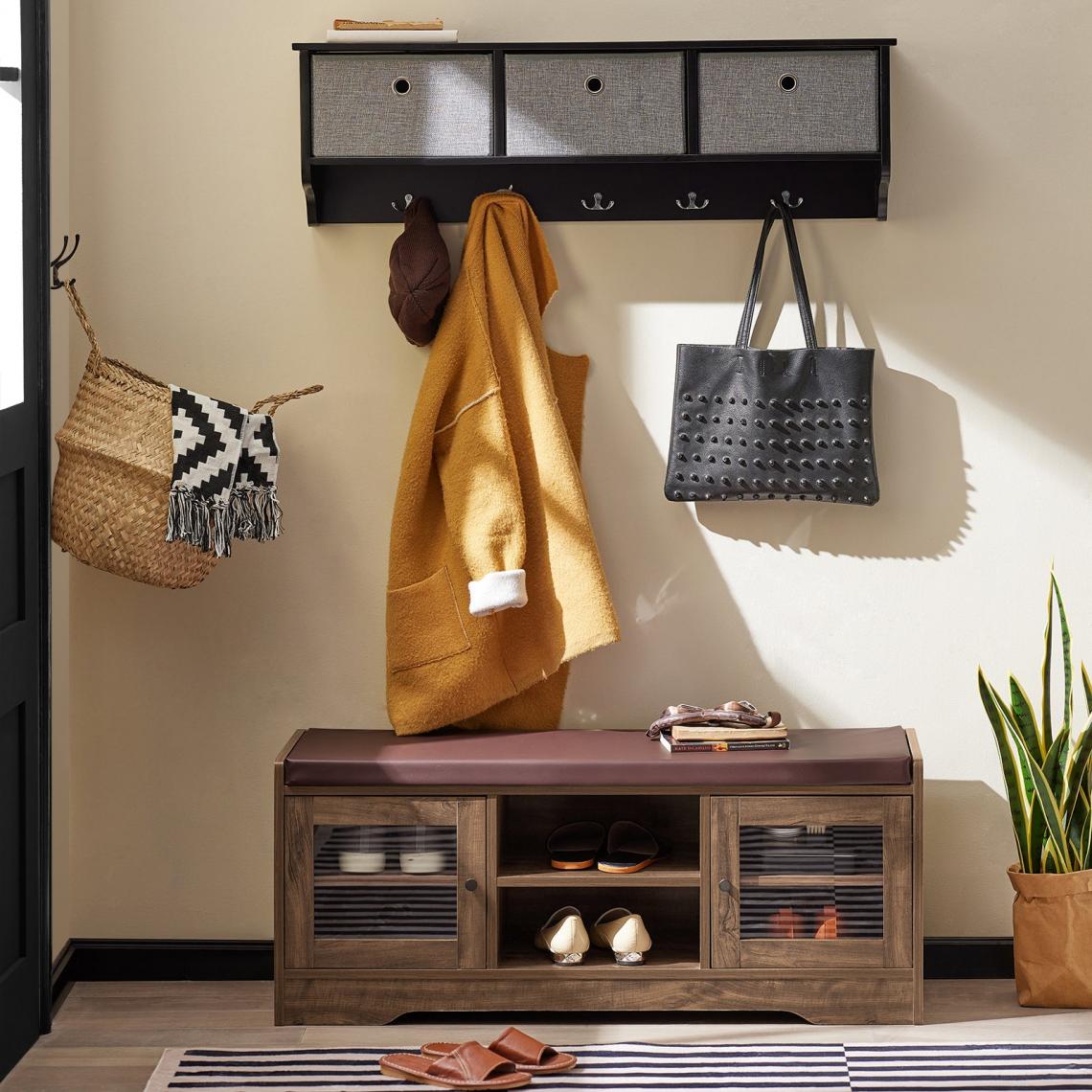 Stilfuld Skobænk   Vintage Look  105x35x43 Cm  Brun