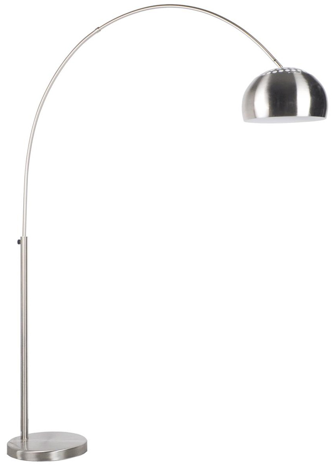 Studio White Metal Gulvlampe Sølv Jern-design Justerbar Højde 205 Cm