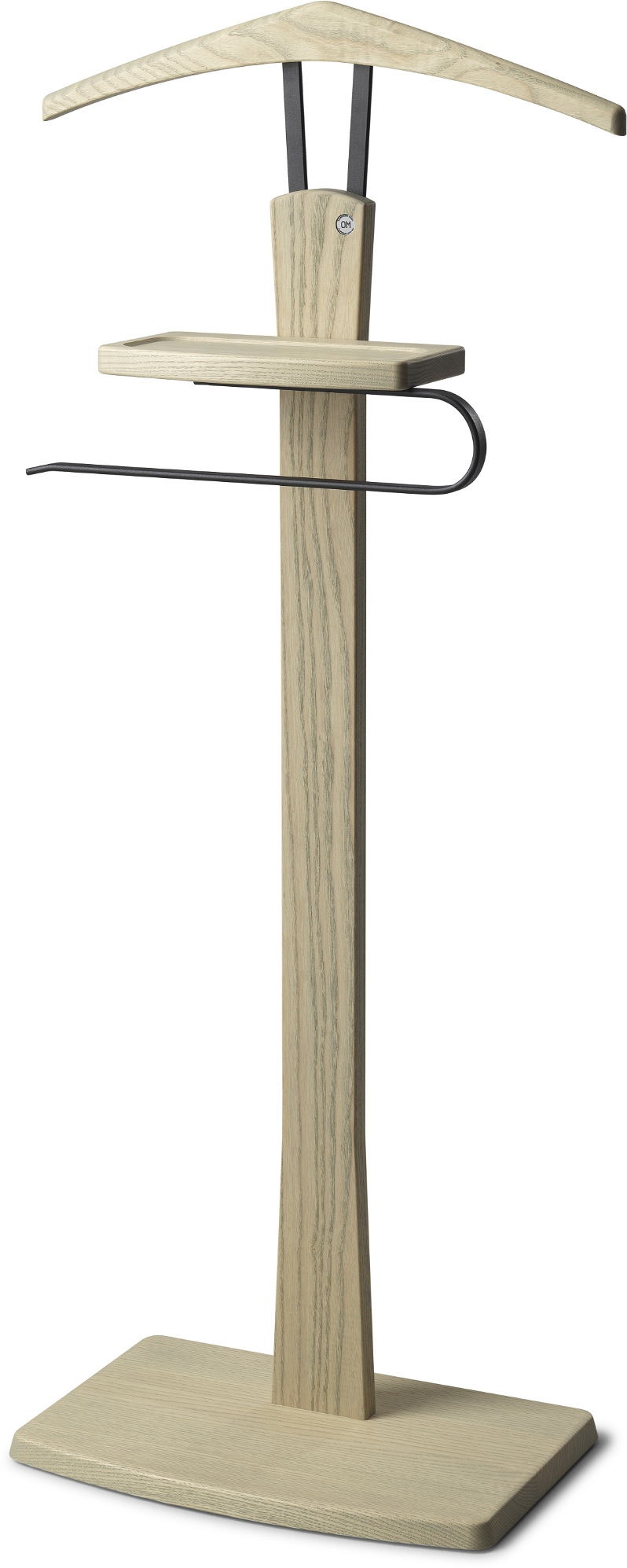 Stumtjener Zeve Fra Oscarssons Möbel Gråolieret Ask Og Sort Metal H108x40x27 Cm