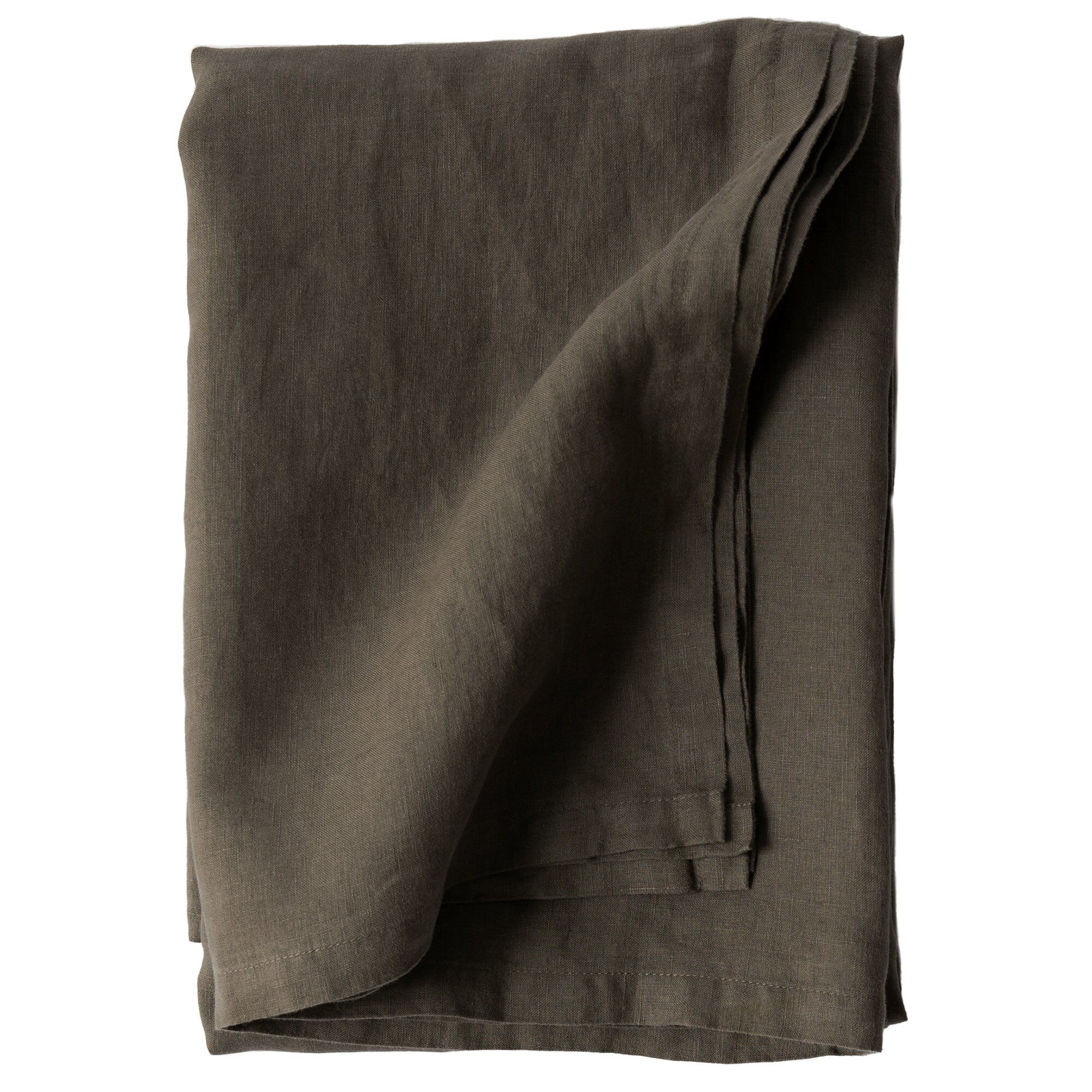 Tell Me More Dug   Hør 145   270 Cm  Taupe