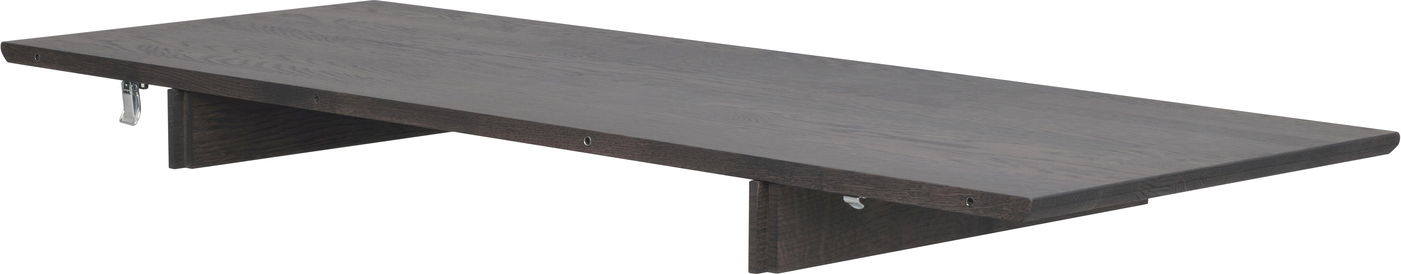 Tillægsplade Rowico Filippa Spisebord Massiv Mørkebrun Eg 45ã 120 Cm Fsc 100