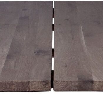 Tillægsplade Til Spisebord House Of Sander Curve   Egetræ Grå 95x50x3 Cm