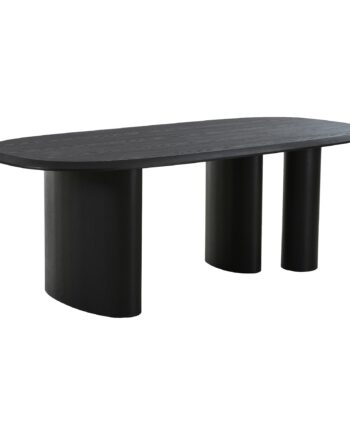 Tirano Spisebord Spisebord  Askefiner  Sort 100x220x76 Cm