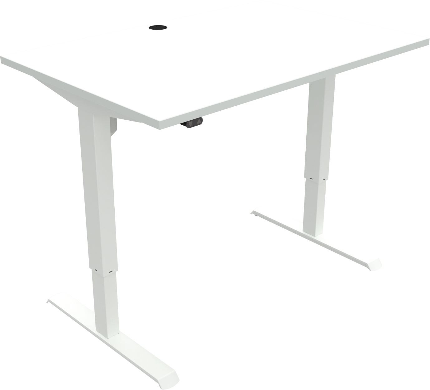To-bens Hæve- Sænkebord Zennord Adaptdesk Hvidt Skrivebord 120   80 Cm H68-118 Cm