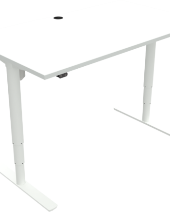 To-bens Hæve- Sænkebord Zennord Comfortzone Hvid Firkantet L140xb80 Cm