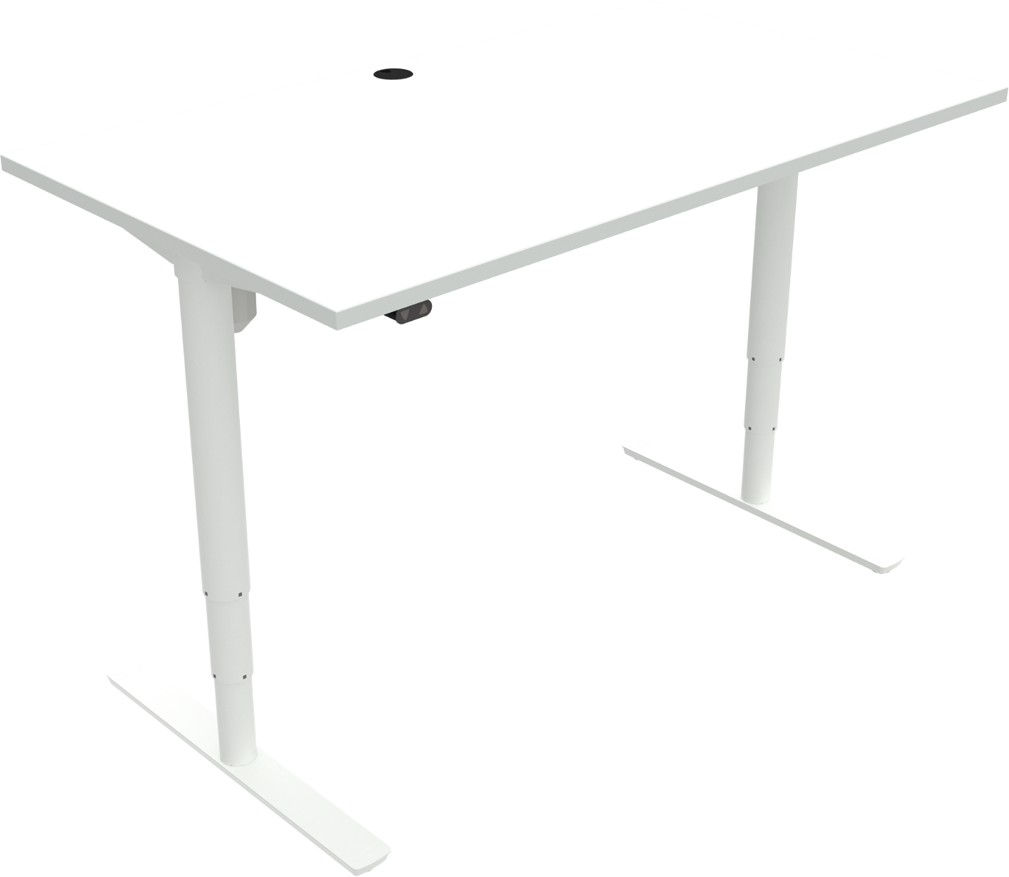 To-bens Hæve- Sænkebord Zennord Comfortzone Hvid Firkantet L140xb80 Cm