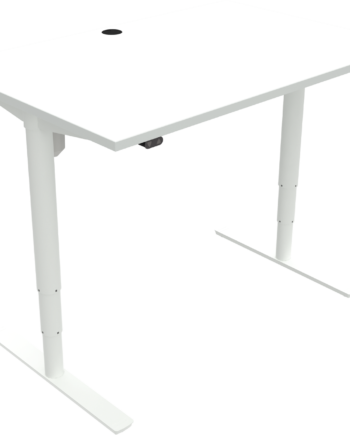 To-bens Hæve- Sænkebord Zennord Comfortzone Hvid Mfc 120x80 Cm H65-125 Cm