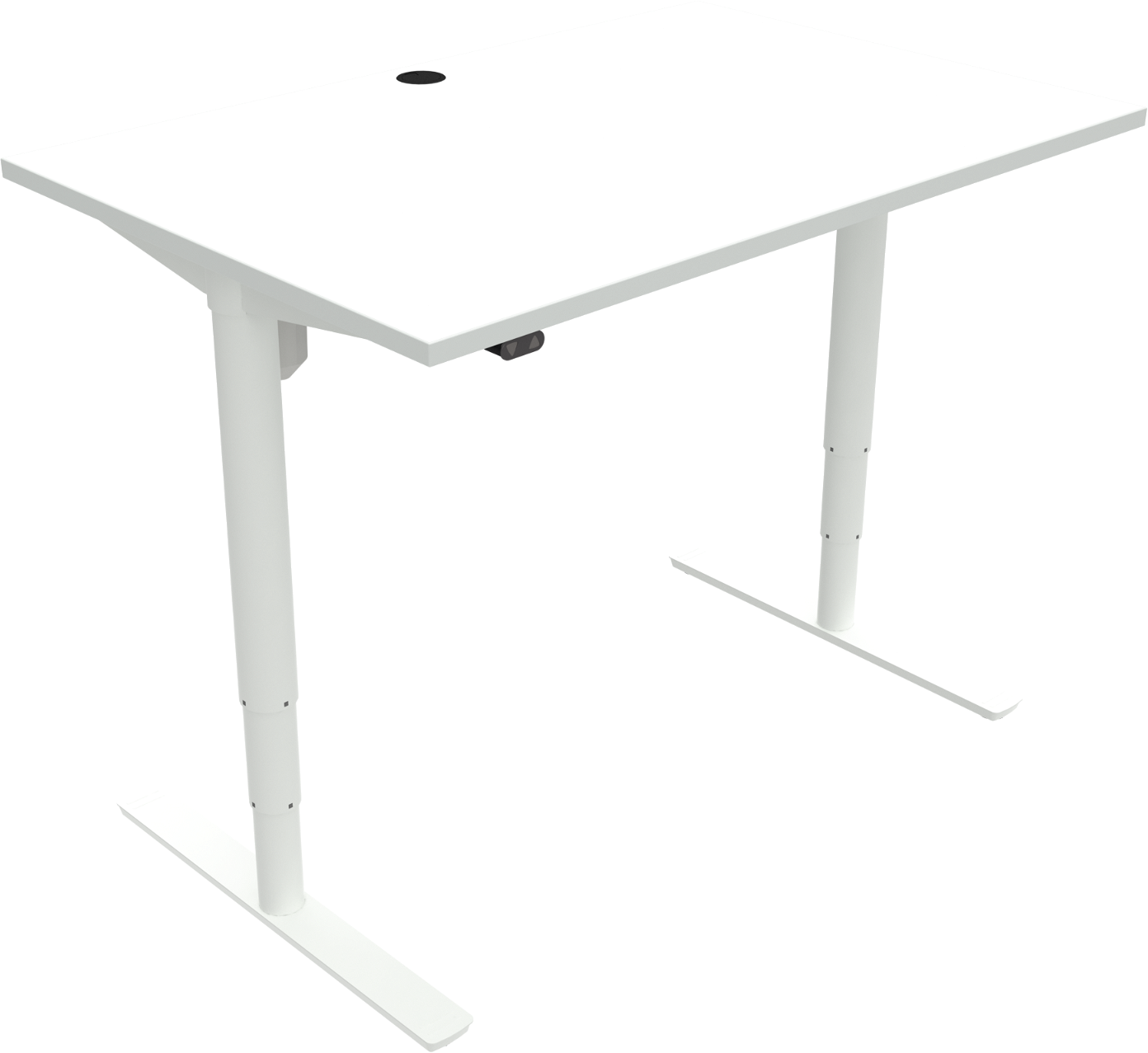 To-bens Hæve- Sænkebord Zennord Comfortzone Hvid Mfc 120x80 Cm H65-125 Cm