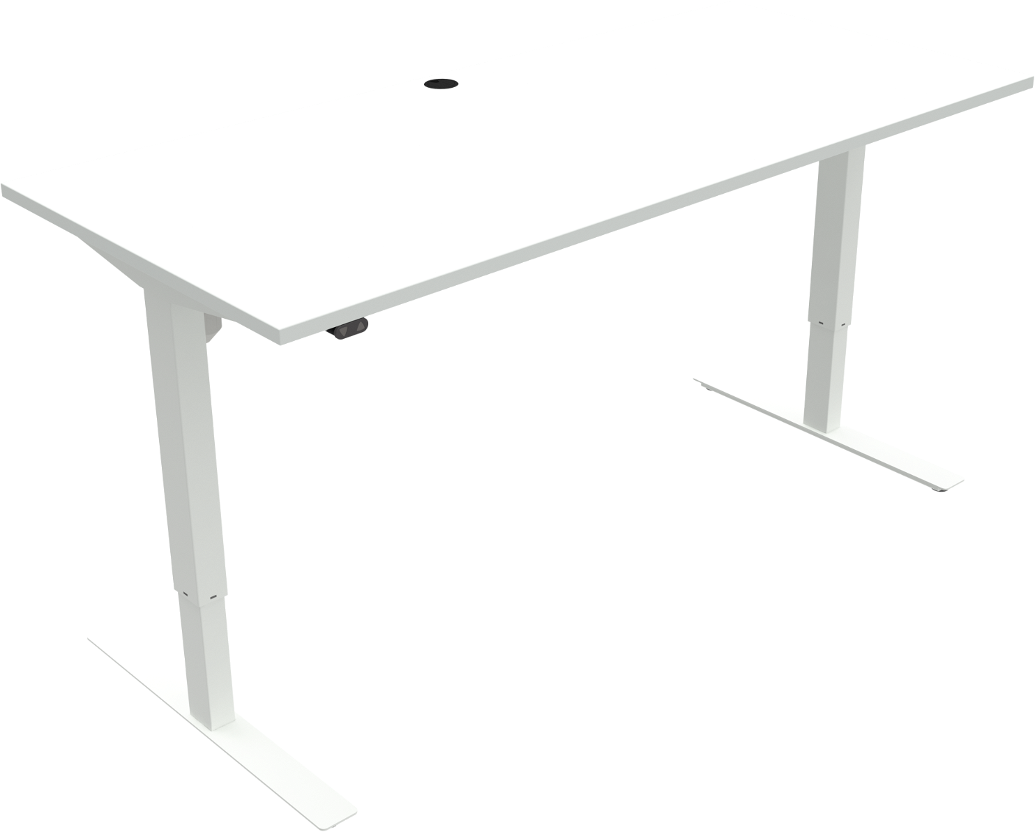 To-bens Hæve- Sænkebord Zennord Updown Hvid 180x80 Cm Sit-stand Bord