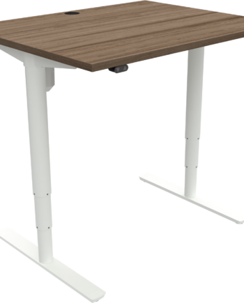 To-bens Hæve-sænkebord Zennord Comfortzone Højdejusterbart 65-125 Cm Valnød Hvid