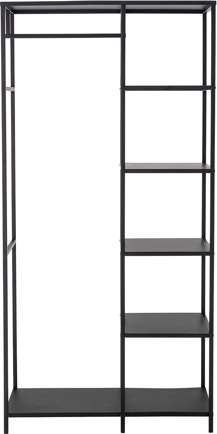 Tøjstativ Bloomingville Valde Garderobestativ   Metal Sort H183   B40   L90 Cm