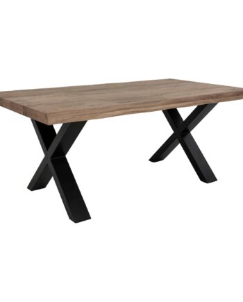 Toulon Sofabord Sofabord Med Bølget Kant  Egetræ  Smoked 70x120x50 Cm