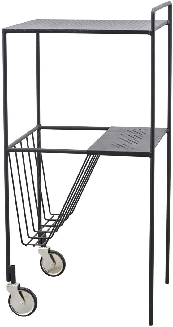 Trolley  Serveringsvogn House Doctor Use   Mat Sort Stål H75   B35   L35 Cm