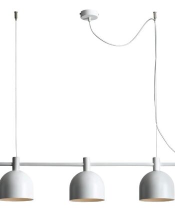 Tudor Loftlampe   Hvid Metal Med Tre Skærme