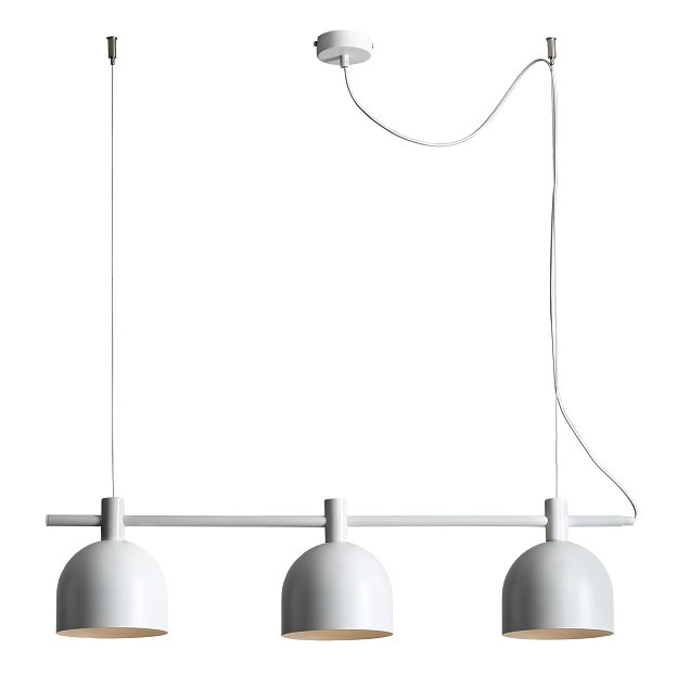 Tudor Loftlampe Hvid Metal Med Tre Skærme