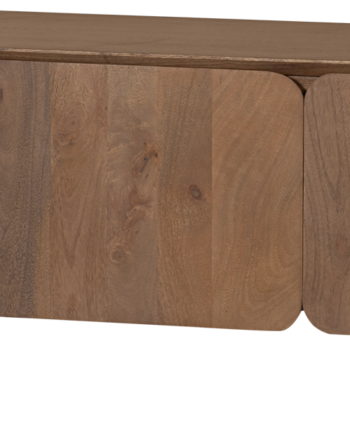 Tv- Og Mediebord Woood Collection Jerre   Naturfarvet Mangotræ Retro Design 150x40x50 Cm
