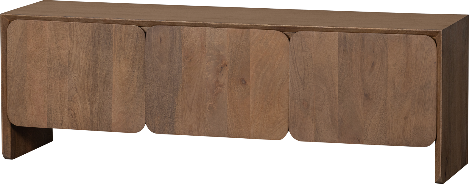 Tv- Og Mediebord Woood Collection Jerre   Naturfarvet Mangotræ Retro Design 150x40x50 Cm