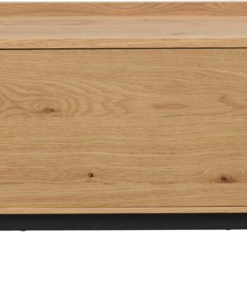 Tv-bord Rowico Brewerton   Lakeret Vild-eg Og Sort Metal 160ã 40ã 56 Cm
