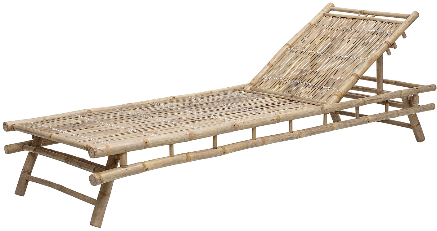 Udendørs Daybed Solvogn Bloomingville Sole Bambus Natur H33xb74xl220