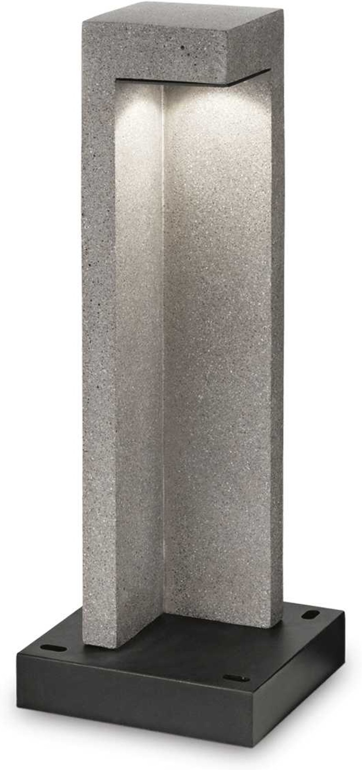 Udendørs Gulvlampe Ideal Lux Titano Granit Sort Ip55 Led 9w 3000k Varmt Hvidt Lys Havebelysning