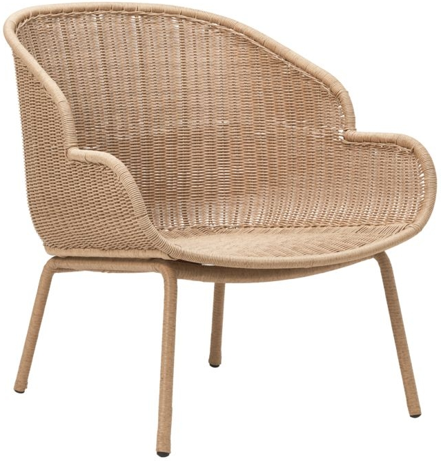 Udendørs Loungestol House Doctor Hapur Natur   Pe-flet Og Jern  84x80x87   Cm