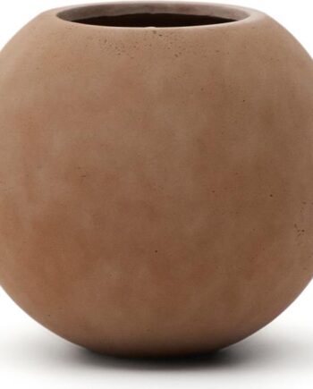 Udendørs Plantekrukke Kave Home Solna Terracotta Cementfiber H57   ø66 Cm 250